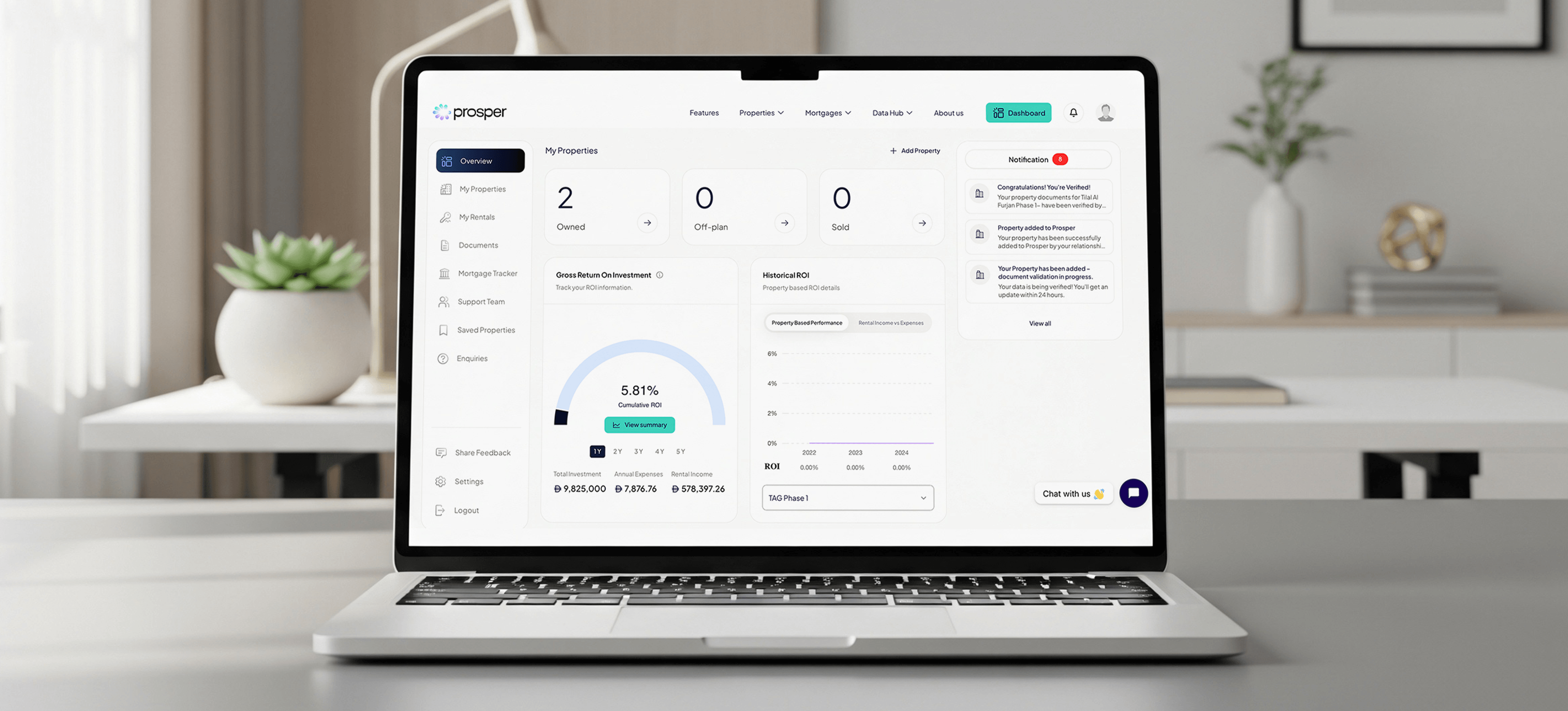 All your property data, one clean dashboard